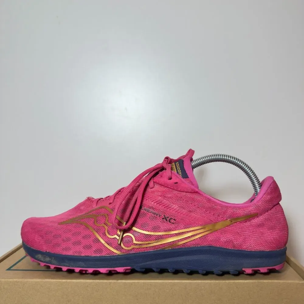 Saucony Kilkenny 9 Womens Size 10 Hot Pink Cross Country Track Spikes Shoes